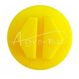 20 vnt - Plastikinis dangtelis su išoriniu sriegiu M12x1 geltonas - KOR-12GZ-N
