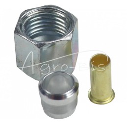 20 vnt - Pilnai sukomplektuota „tekalan“ jungtis 8 mm kabeliui, M14x1,5 veržlė - PZS8