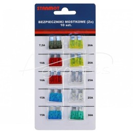 20 vnt - Didelių standartinių peilinių saugiklių rinkinys, 10 vnt. - KBPD