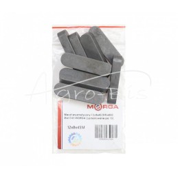 20 vnt - Prizminis raktas 12x8x45 DIN 6885 plienas C45 MORGA - 12x8x45M