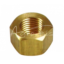 20 vnt - MF duslintuvo alkūnės veržlė 3/8 UNF, žalvarinė, poliruota - 376448X1