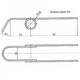 20 vnt - Stabdžių juostos spyruoklė Władimirec T-25 lenkų - 2538109