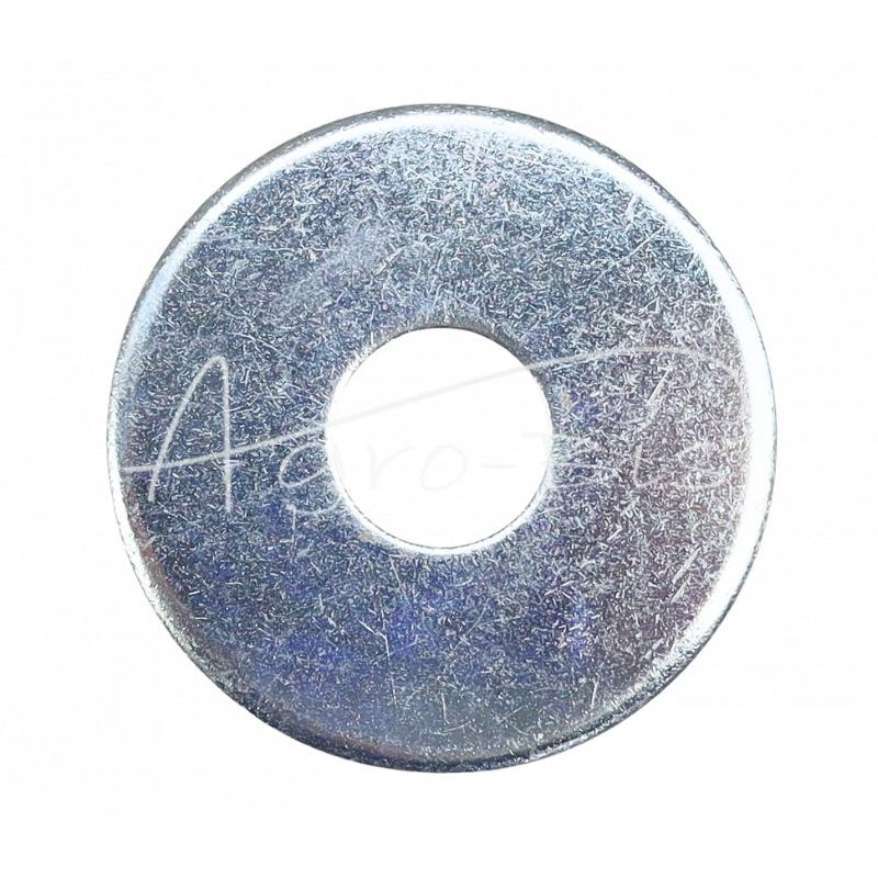 20 vnt - Apvali poveržlė M20 20x72x6 baltai cinkuota didelė serija PN82019 DIN440 - POMD20