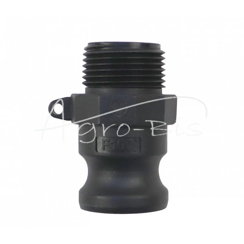 20 vnt - „Camlock“ jungties kištukas, F tipo, polipropilenas, PP, 1" x 25 mm, PZL HYDRAL - ZCPF25H