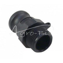 20 vnt - „Camlock“ jungties kištukas, F tipo, polipropilenas, PP, 1" x 25 mm, PZL HYDRAL - ZCPF25H