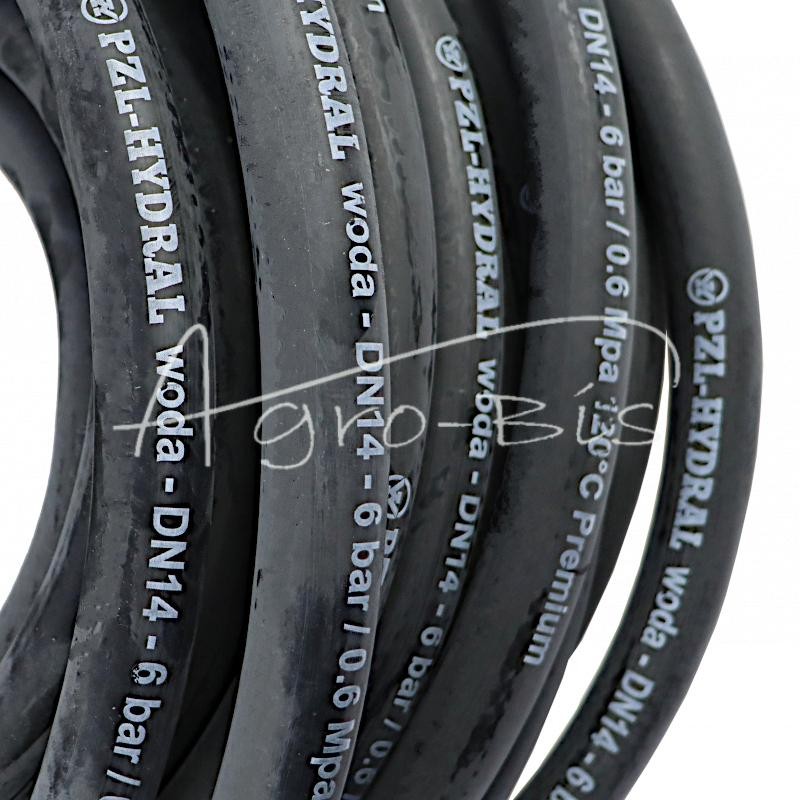 20 vnt - Žarna aušinimo ir karšto vandens sistemoms - EPDM DN14 - 6 bar / 0,6 MPa 120°C - Premium HYDRAL - 14UCH20H