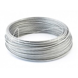 50 vnt - Cinkuoto plieno trosas 6x7, 2 mm skersmens - LINKA2