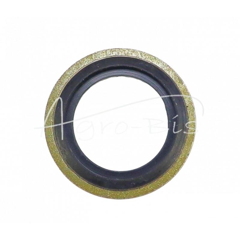 50 vnt - Poveržlė, metalinė-guminė sandarinimo tarpinė su kreipikliu, metrinė 14,7x22x1,5 M14 - PMG-14