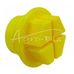 50 vnt - Plastikinis dangtelis su išoriniu sriegiu M18x1,5 geltonas , - KOR-18GZ-N