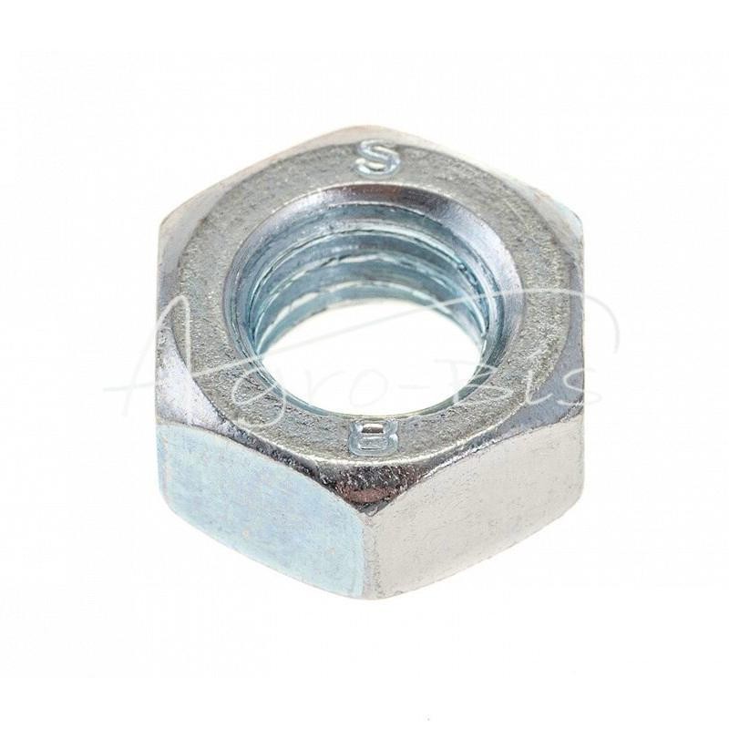 50 vnt - Šešiakampė veržlė M14x2, 8.8 klasė, DIN934, baltai cinkuota - M14 DIN934