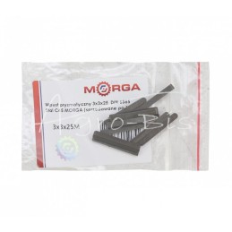 50 vnt - Prizminis raktas 3x3x25 DIN 6885 plienas C45 MORGA - 3x3x25M