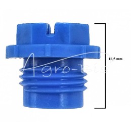 50 vnt - Plastikinis dangtelis su 9/16`` išoriniu sriegiu, mėlynas , - KOR-9/16GN-N
