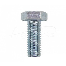 50 vnt - Šešiakampė galvutė, pilnas sriegis, M12x30, 8.8 klasė, DIN933, baltai cinkuotas - M12x30 DIN933