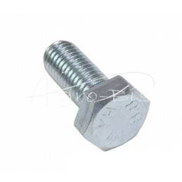 50 vnt - Šešiakampė galvutė, pilnas sriegis, M12x30, 8.8 klasė, DIN933, baltai cinkuotas - M12x30 DIN933