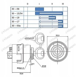 Uždegimo jungiklis fendt x830240110000