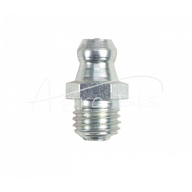 50 vnt - M8 tiesus tepalo nipelis, cinkuotas plienas, DIN 71412 PZL HYDRAL, - 7141208PH