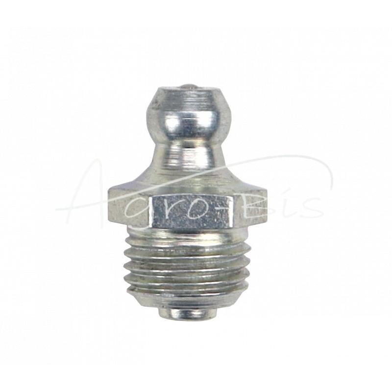 50 vnt - M10 tiesus tepalo nipelis, cinkuotas plienas, DIN 71412 PZL HYDRAL, - 7141210PH