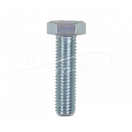 50 vnt - Šešiakampė galvutė, pilnas sriegis, M12x45, 8.8 klasė, DIN933, baltai cinkuotas - M12x45