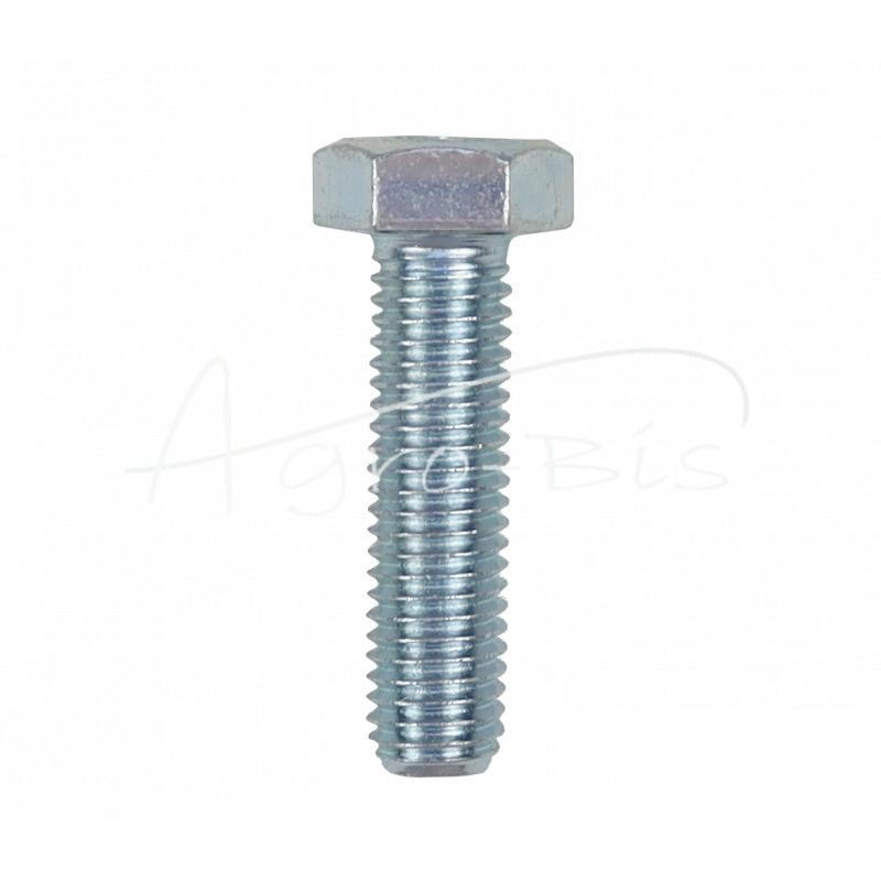 50 vnt - Šešiakampė galvutė, pilnas sriegis, M12x45, 8.8 klasė, DIN933, baltai cinkuotas - M12x45