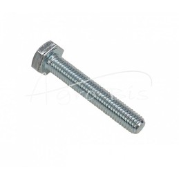 50 vnt - Šešiakampė galvutė, pilnas sriegis, M10x60, 8.8 klasė, DIN933, baltai cinkuotas - M10x60 DIN933