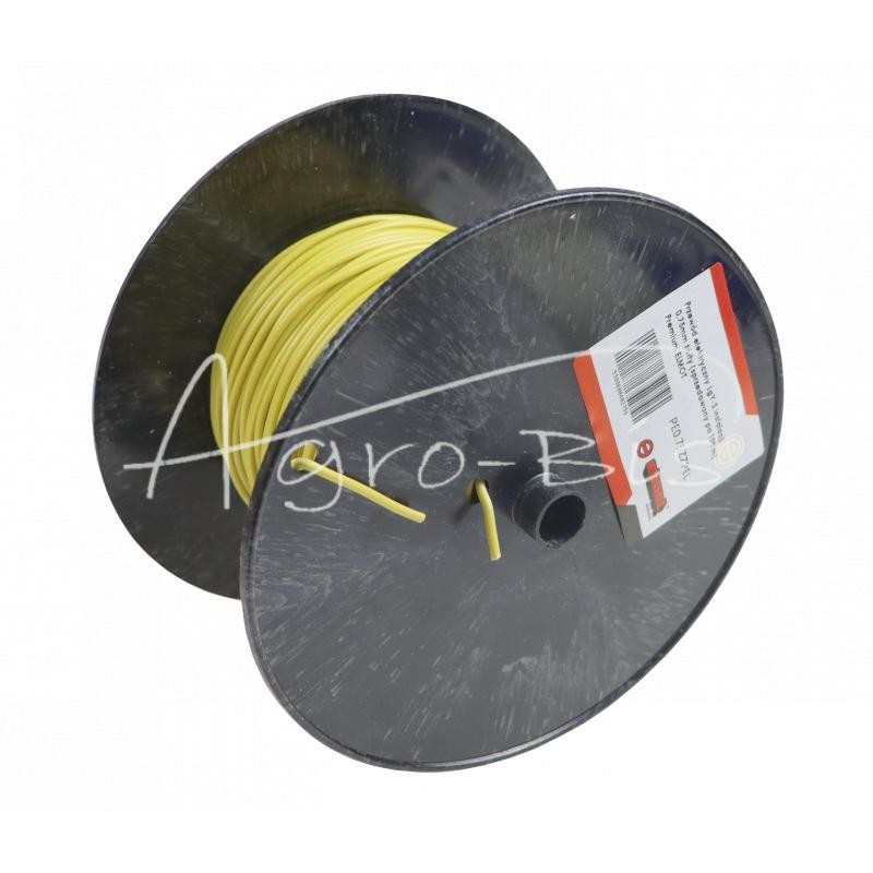 50 vnt - Elektros kabelis LgY-S instaliacijos laidas 0,75 mm geltonas Premium ELMOT - PE0.75ZZPEL