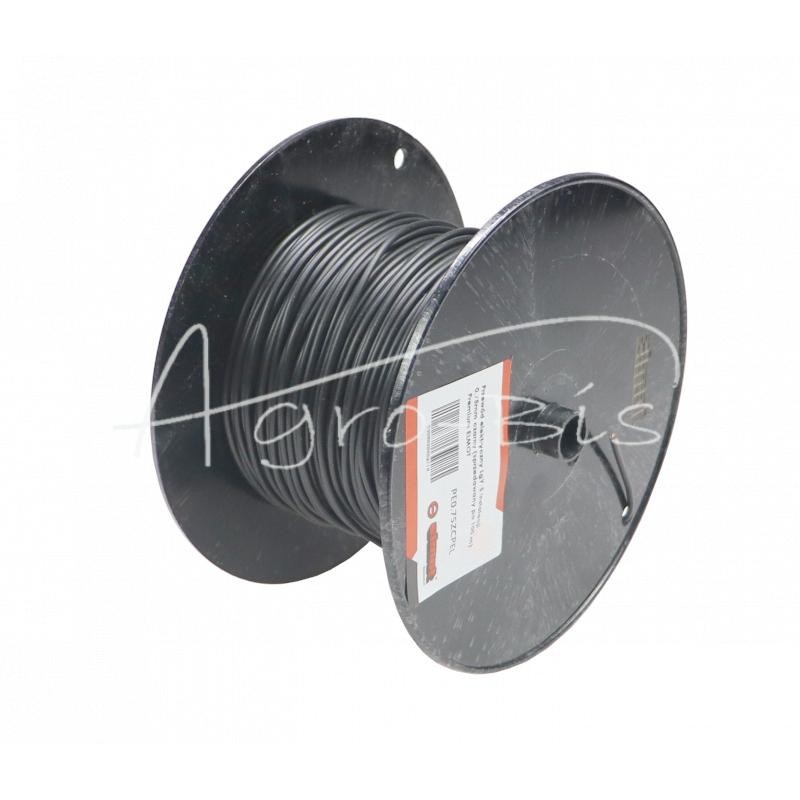 50 vnt - Elektros kabelis LgY-S instaliacijos kabelis 0,75 mm juodas Premium ELMOT - PE0.75ZCPEL