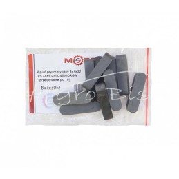 50 vnt - Prizminis raktas 8x7x30 DIN 6885 plienas C45 MORGA - 8x7x30M