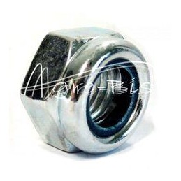 50 vnt - Savisriegė veržlė M16x2 su poliamido įdėklu, 8 klasė, DIN985, baltai cinkuota - M16x2/S