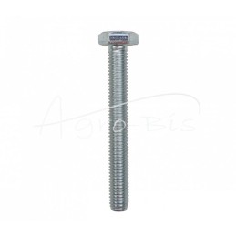 50 vnt - Šešiakampė galvutė, pilnas sriegis, M10x80, 8.8 klasė, DIN933, baltai cinkuotas - M10x80 DIN933