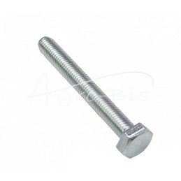 50 vnt - Šešiakampė galvutė, pilnas sriegis, M10x80, 8.8 klasė, DIN933, baltai cinkuotas - M10x80 DIN933