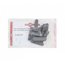 50 vnt - Prizminis raktas 6x6x25 DIN 6885 plienas C45 MORGA - 6x6x25M