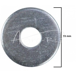 50 vnt - Apvali poveržlė, šiurkšti, padidinta, 18 cinkuota, PN82030 DIN9021 - POZ18