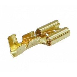 300 vnt - F-2.5 moteriškas lizdas su jungtimi 6.3x0.8 1.0-2.5 GB0.38 L19.2 ELMOT, - F-2.5