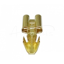 300 vnt - F-2.5 moteriškas lizdas su jungtimi 6.3x0.8 1.0-2.5 GB0.38 L19.2 ELMOT, - F-2.5