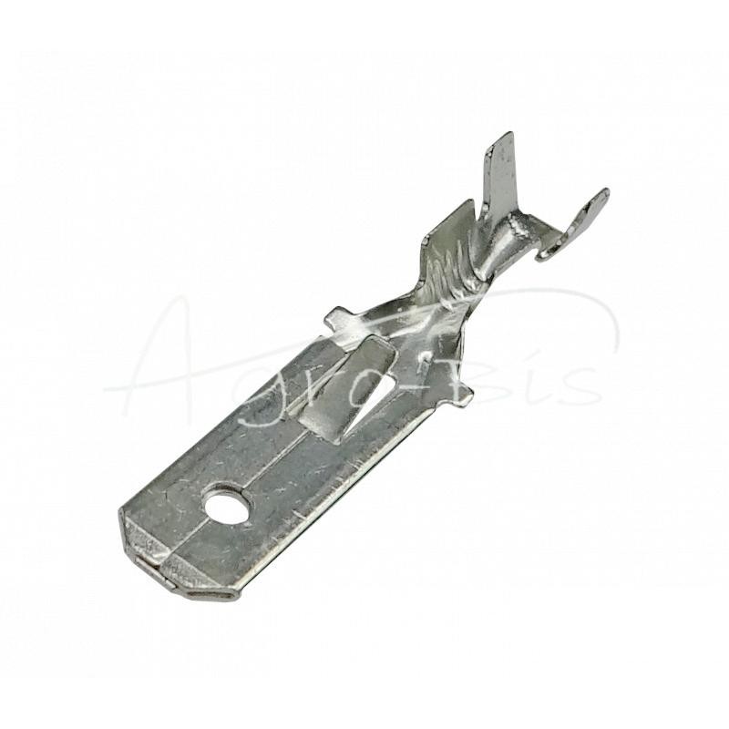 300 vnt - Ilgas alavuotas įdėklo dangtelis 6,3x0,8 1,0-2,5 GB0,38 L28 ELMOT - E-2.5DSN