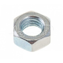 100 vnt - Šešiakampė veržlė M6x1, 8.8 klasė, DIN934, baltai cinkuota - M6 DIN934