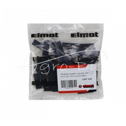 100 vnt - F tipo švilpuko dangtelio korpusas ONP 6.3 H-4.9 L-25.2 juodas ELMOT - ONP-GW