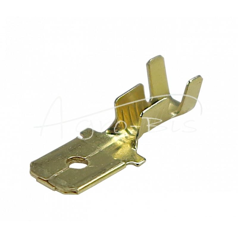 100 vnt - Įdėklo dangtelis 6,3x0,8 1,0–2,5 GB0,37 L19,0 ELMOT - M-2.5