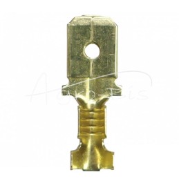 100 vnt - Įdėklo dangtelis 6,3x0,8 1,0–2,5 GB0,37 L19,0 ELMOT - M-2.5