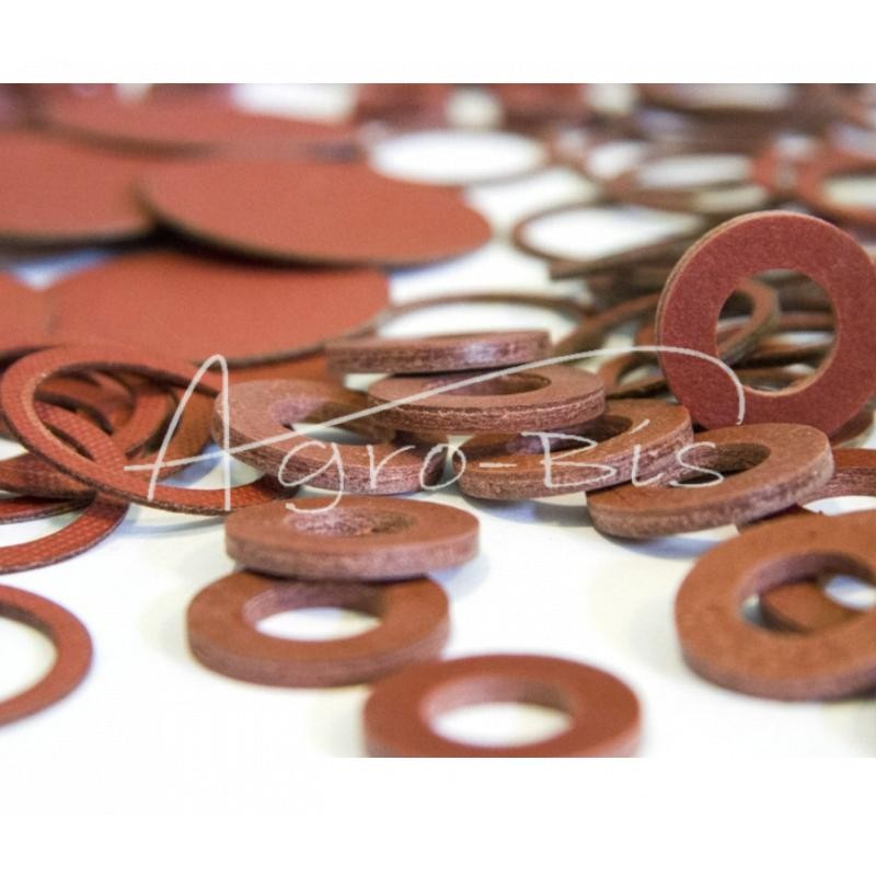 100 vnt - Pluošto tarpinės poveržlė 6x10.5x1 - UF6x10x1