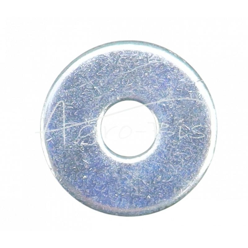 100 vnt - Apvali poveržlė M6, baltai cinkuota, didelė serija PN82019 DIN440 - POMD6