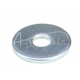 100 vnt - Apvali poveržlė M6, baltai cinkuota, didelė serija PN82019 DIN440 - POMD6