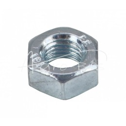 100 vnt - Šešiakampė veržlė M8x1, 8.8 klasė, DIN934, baltai cinkuota - M8x1