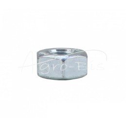 100 vnt - Šešiakampė veržlė M8x1, 8.8 klasė, DIN934, baltai cinkuota - M8x1