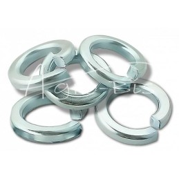 100 vnt - Spyruoklinė poveržlė M14 DIN127 baltai cinkuota - PM14