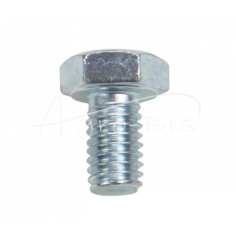 100 vnt - Šešiakampė galvutė, pilnas sriegis, M6x10, 8.8 klasė, DIN933, baltai cinkuotas - 5421075/3