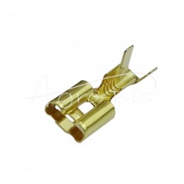 100 vnt - F-2.5 moteriškas lizdas su FZ 6.3x0.8 1.0-2.5 GB0.35 L19.2 fiksatoriumi ELMOT, - F-2.5U