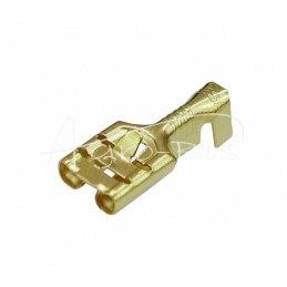 100 vnt - F-2.5 moteriškas lizdas su FZ 6.3x0.8 1.0-2.5 GB0.35 L19.2 fiksatoriumi ELMOT, - F-2.5U