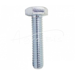 100 vnt - Šešiakampė galvutė, pilnas sriegis, M5x35, 8.8 klasė, DIN933, baltai cinkuotas - M5x35-DIN933