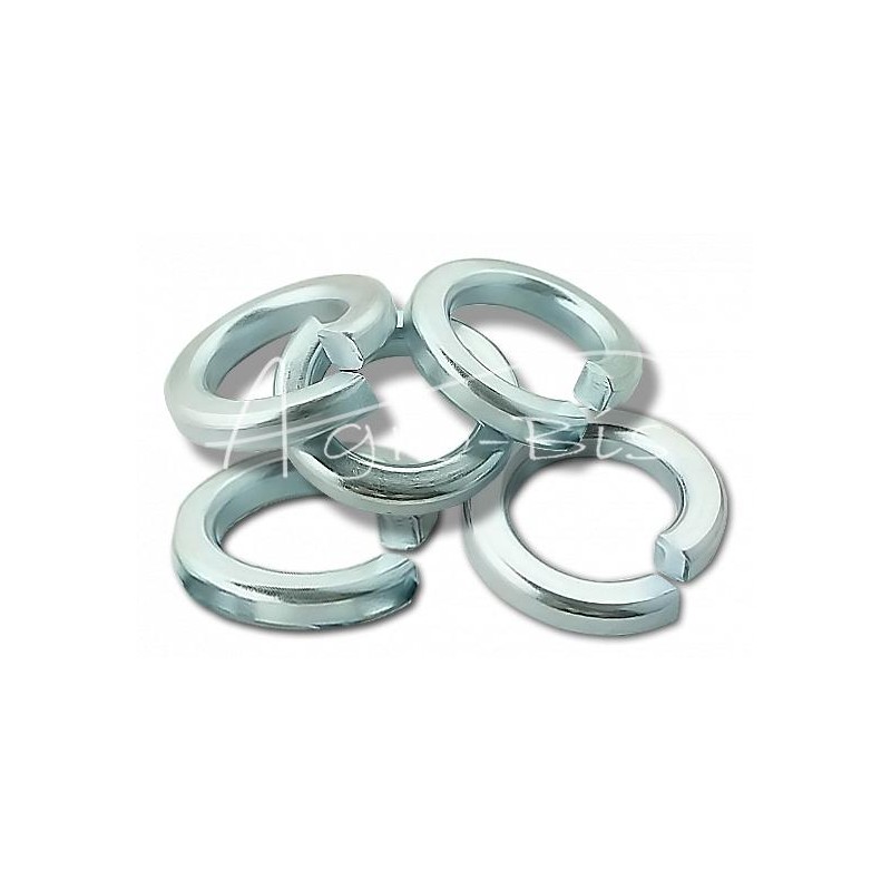 100 vnt - Spyruoklinė poveržlė M16 DIN127 baltai cinkuota - PM16